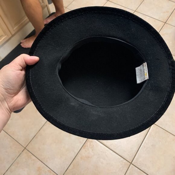 vtg Liz Clairborne Black Hat with Bow Detail - Picture 4 of 6